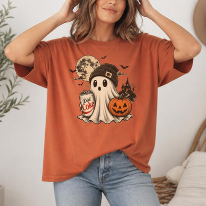 Diet Coke Ghost Halloween Shirt | Funny Soda Lover, Spooky Season & Ghost Graphic Tee