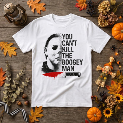 Michael Myers Boogeyman Halloween Shirt | Horror Movie, Slasher Fan & Spooky Season Graphic Tee