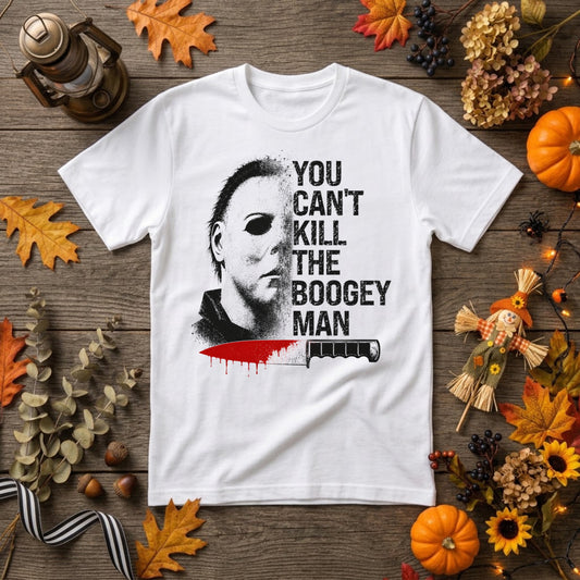 Michael Myers Boogeyman Halloween Shirt | Horror Movie, Slasher Fan & Spooky Season Graphic Tee