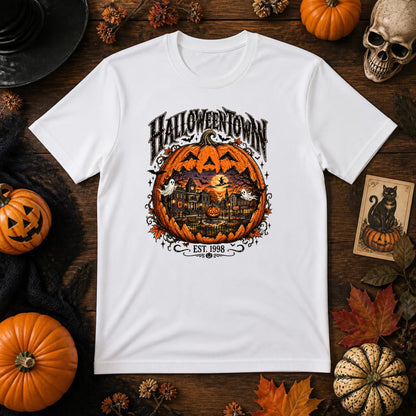 Vintage Halloweentown PNG | Retro Pumpkin Village, Haunted Town & Spooky Season Sublimation Design