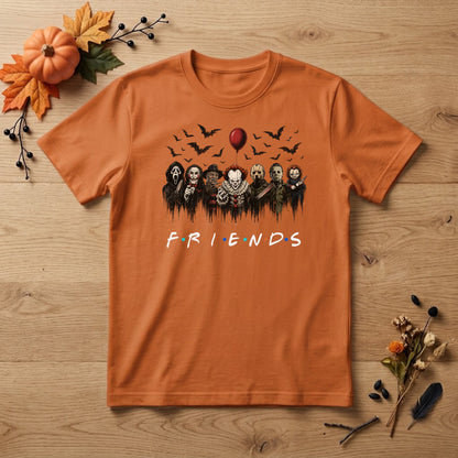 Horror Characters Halloween Shirt | Horror Movie Friends, Slasher Icons & Spooky Graphic Tee