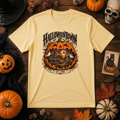 Vintage Halloweentown PNG | Retro Pumpkin Village, Haunted Town & Spooky Season Sublimation Design