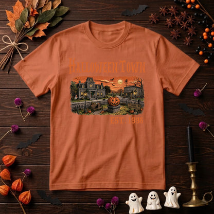 Halloweentown Est 1998 Halloween Shirt | Vintage Pumpkin, Retro Spooky Season & Fall Graphic Tee