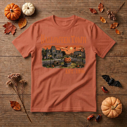Halloweentown Est 1998 Halloween Shirt | Vintage Pumpkin, Retro Spooky Season & Fall Graphic Tee