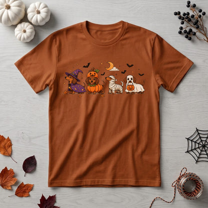 Halloween Dachshund Shirt | Spooky Wiener Dog, Pumpkin & Cute Fall Graphic Tee