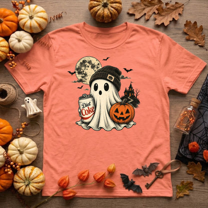Diet Coke Ghost Halloween Shirt | Funny Soda Lover, Spooky Season & Ghost Graphic Tee