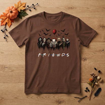 Horror Characters Halloween Shirt | Horror Movie Friends, Slasher Icons & Spooky Graphic Tee