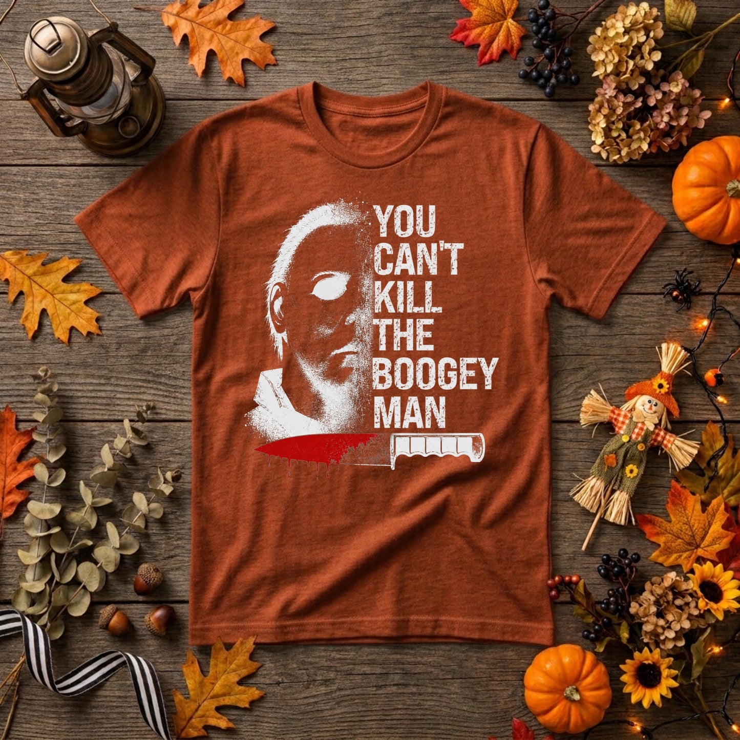 Michael Myers Boogeyman Halloween Shirt | Horror Movie, Slasher Fan & Spooky Season Graphic Tee