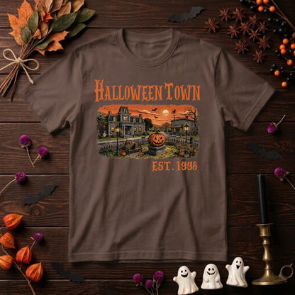 Halloweentown Est 1998 Halloween Shirt | Vintage Pumpkin, Retro Spooky Season & Fall Graphic Tee