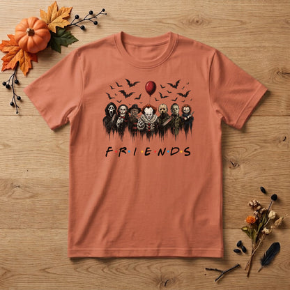 Horror Characters Halloween Shirt | Horror Movie Friends, Slasher Icons & Spooky Graphic Tee