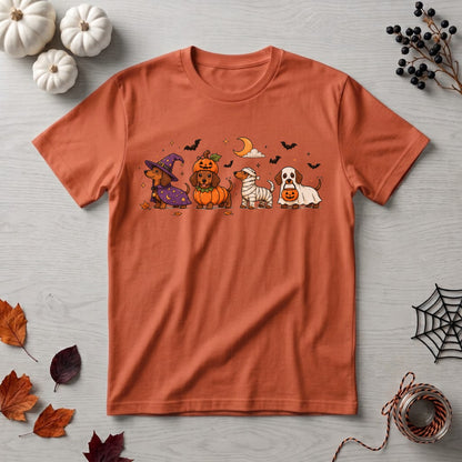 Halloween Dachshund Shirt | Spooky Wiener Dog, Pumpkin & Cute Fall Graphic Tee