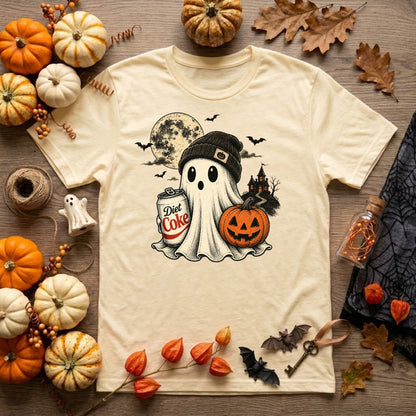 Diet Coke Ghost Halloween Shirt | Funny Soda Lover, Spooky Season & Ghost Graphic Tee