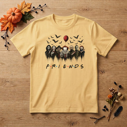 Horror Characters Halloween Shirt | Horror Movie Friends, Slasher Icons & Spooky Graphic Tee