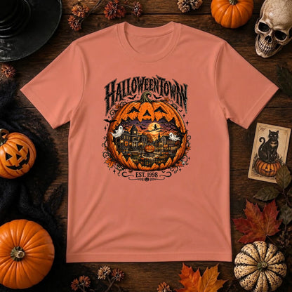 Vintage Halloweentown PNG | Retro Pumpkin Village, Haunted Town & Spooky Season Sublimation Design