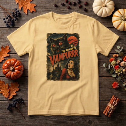 Vintage 90s Halloween Cat Shirt | Spooky Black Cat, Retro Pumpkin & Fall Graphic Tee