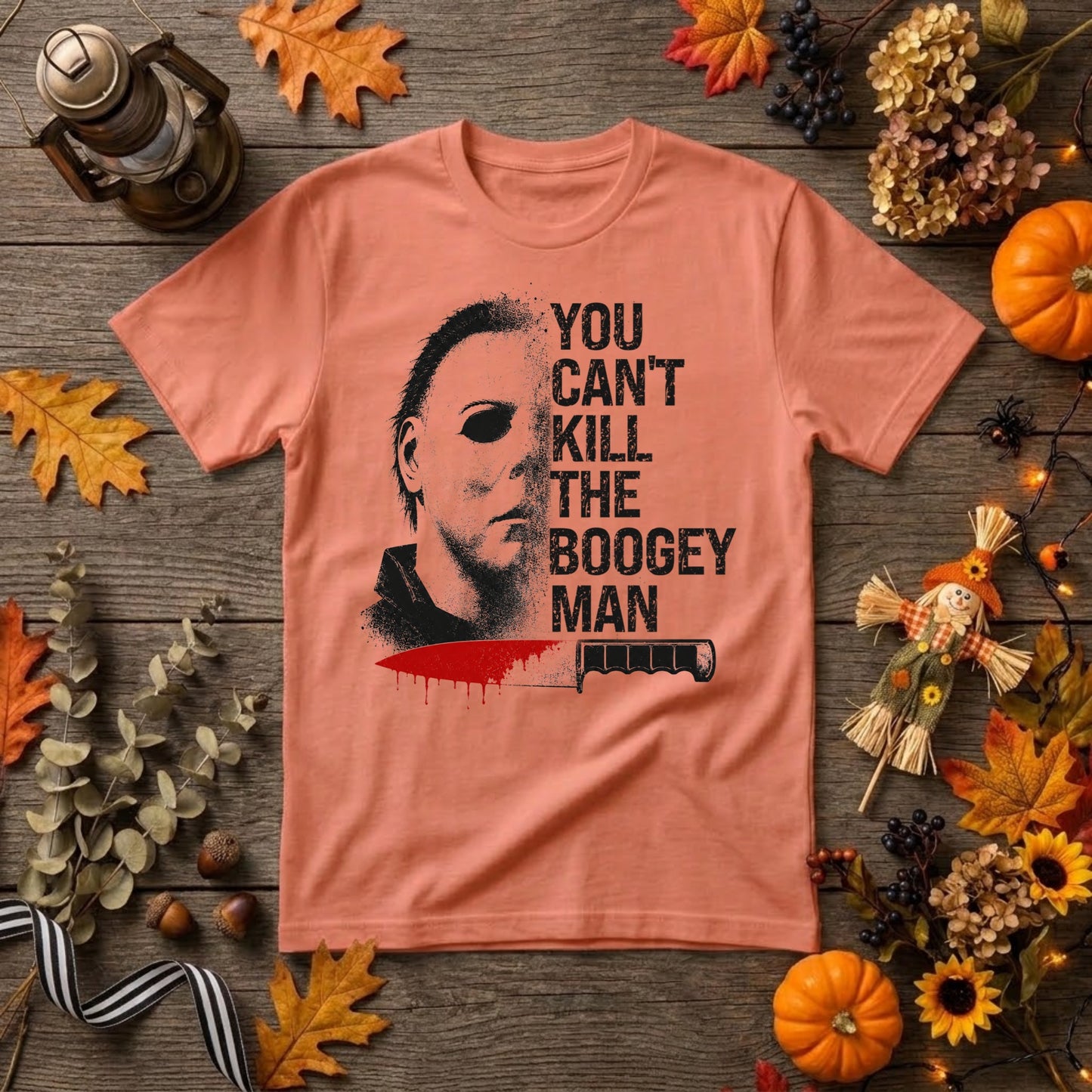 Michael Myers Boogeyman Halloween Shirt | Horror Movie, Slasher Fan & Spooky Season Graphic Tee