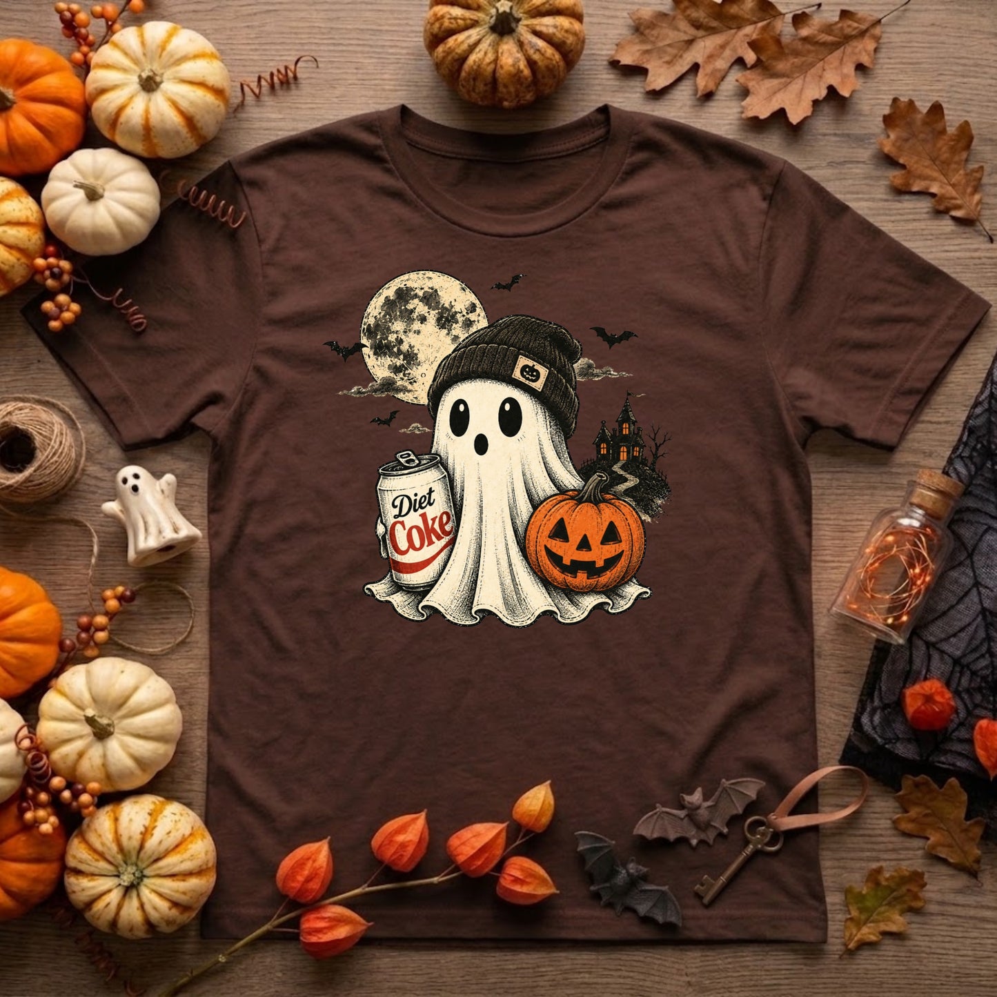 Diet Coke Ghost Halloween Shirt | Funny Soda Lover, Spooky Season & Ghost Graphic Tee