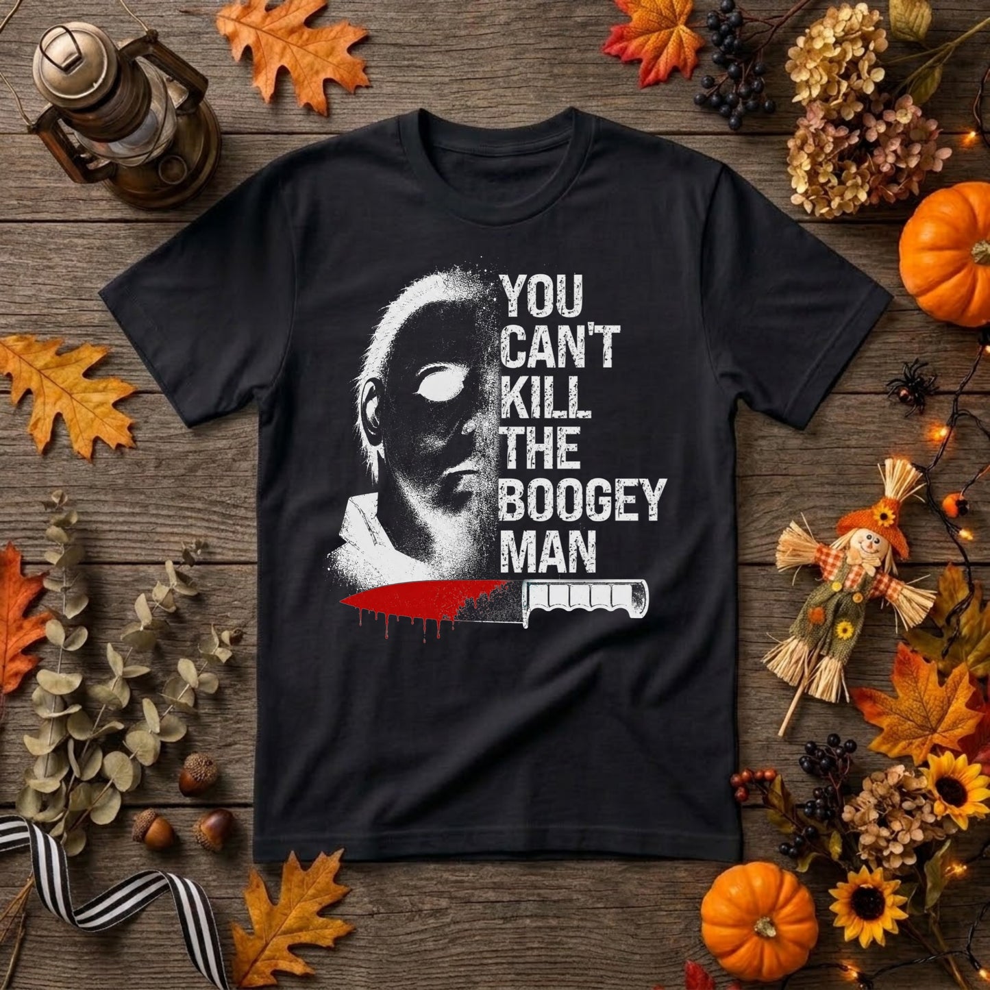 Michael Myers Boogeyman Halloween Shirt | Horror Movie, Slasher Fan & Spooky Season Graphic Tee