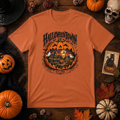 Vintage Halloweentown PNG | Retro Pumpkin Village, Haunted Town & Spooky Season Sublimation Design