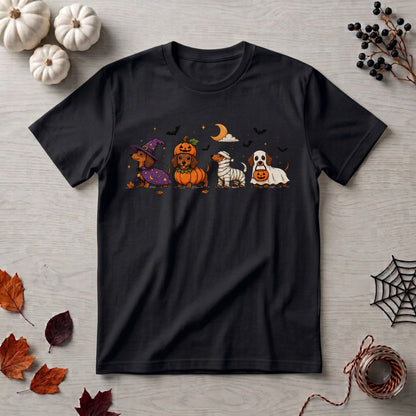 Halloween Dachshund Shirt | Spooky Wiener Dog, Pumpkin & Cute Fall Graphic Tee