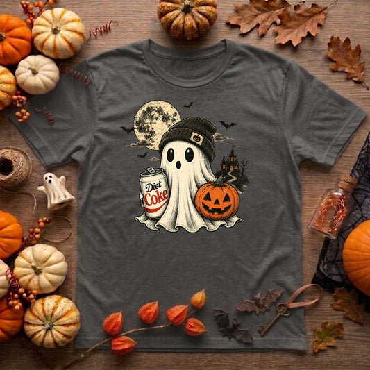 Diet Coke Ghost Halloween Shirt | Funny Soda Lover, Spooky Season & Ghost Graphic Tee