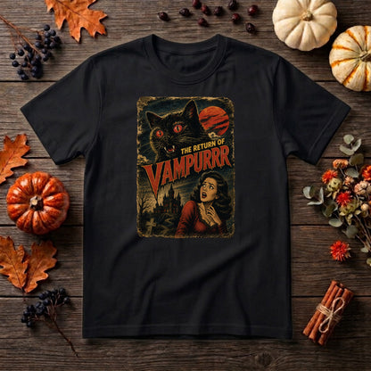 Vintage 90s Halloween Cat Shirt | Spooky Black Cat, Retro Pumpkin & Fall Graphic Tee