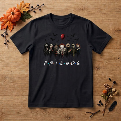 Horror Characters Halloween Shirt | Horror Movie Friends, Slasher Icons & Spooky Graphic Tee