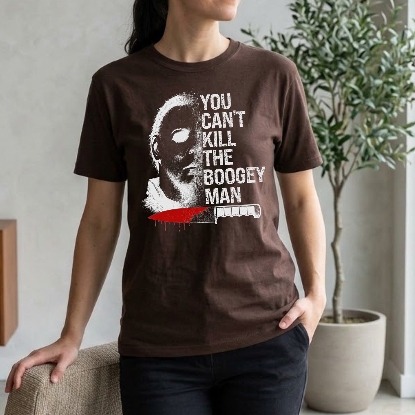 Michael Myers Boogeyman Halloween Shirt | Horror Movie, Slasher Fan & Spooky Season Graphic Tee